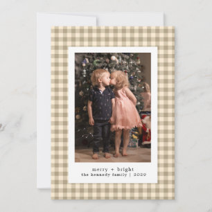 Cartão De Festividades Imagem Moderna Minimalista Foto Feliz de Natal