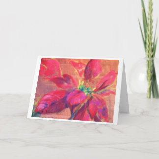 Cartão De Festividades imagem pastel intitulada do "poinsétia Natal "