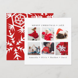Cartão De Festividades Imagem Personalizada de Natal Feliz para Flocos de
