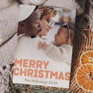 Cartão De Festividades Imagem Vertical do Cheio de Natal Merry Moderno Ne