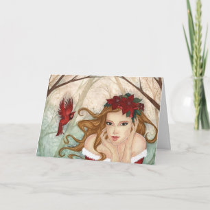 Cartão De Festividades Imagem zazzle da Eve de inverno