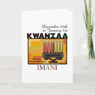 Cartão De Festividades IMANI - Fé
