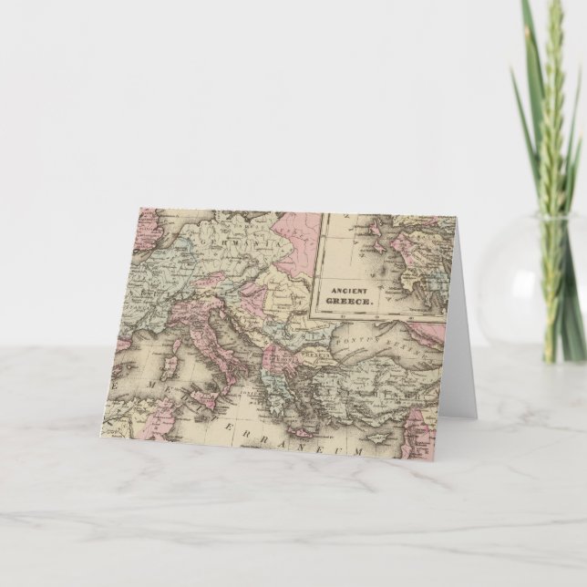 Cartão De Festividades Império Romano, Grécia (Frente)