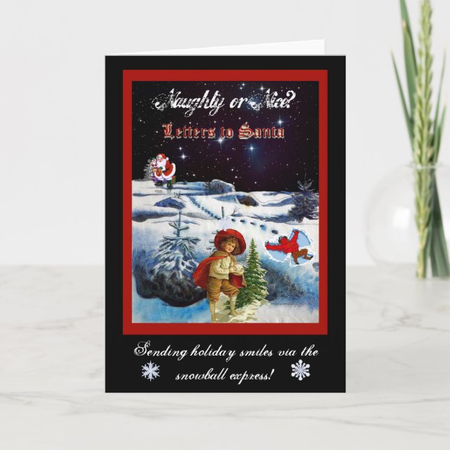 Cartão De Festividades Impertinente ou agradável (Frente)