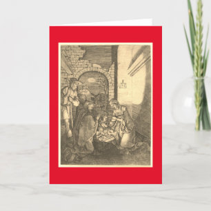 CARTÃO DE FESTIVIDADES IMPRESSÃO ALEMÃO DO NATAL DA NATIVIDADE