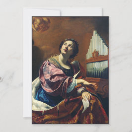 Cartão De Festividades Impressão de Arte "Concerto Celestial" Saint Cecil