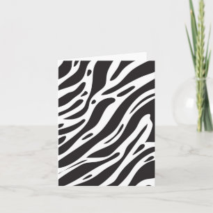 Cartão De Festividades Impressão de zebra