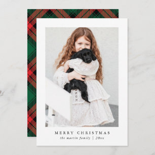 Cartão De Festividades Impressão Vermelho Clássico de Feliz Natal