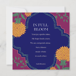 Cartão De Festividades In Full Bloom