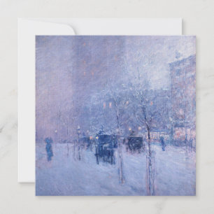 Cartão De Festividades Infância Hassam - Tarde da Tarde, Nova Iorque, in