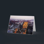 Cartão De Festividades Inglaterra nevado<br><div class="desc">Tarde nevado em um castelo em Inglaterra em dezembro de 2000.</div>