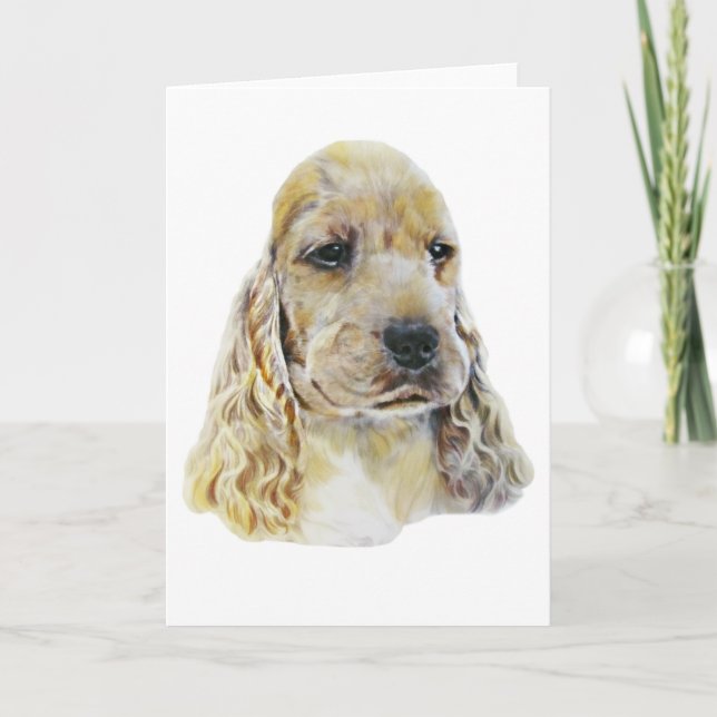 Cartão De Festividades Inglês cocker spaniel (Frente)