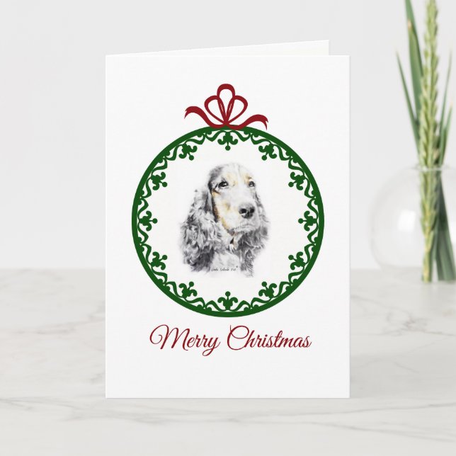 Cartão De Festividades Inglês cocker spaniel (Frente)