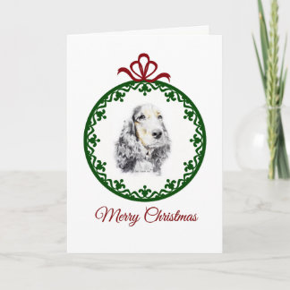 Cartão De Festividades Inglês cocker spaniel