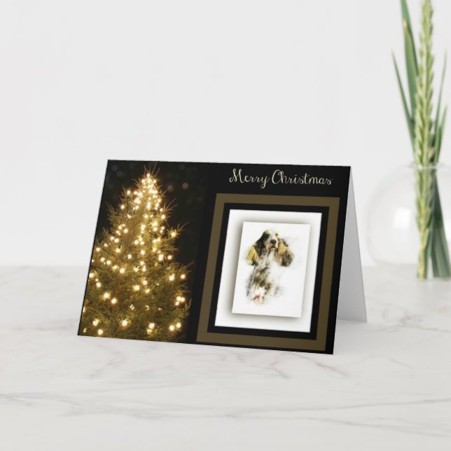 Cartão De Festividades Inglês Cocker Spaniel (Frente)