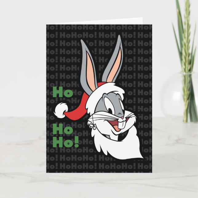 Cartão De Festividades INSETOS BUNNY™ Papais noeis "Ho Ho Ho!" (Frente)