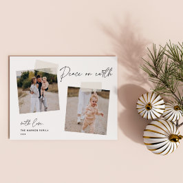 Cartão De Festividades Instantâneo | Paz na Terra - Duas Fotografias