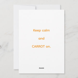 Cartão De Festividades International Carrot Day