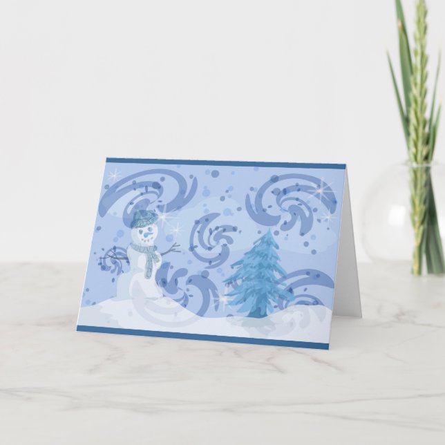Cartão De Festividades Inverno (Frente)