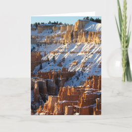 Cartão De Festividades Inverno da garganta de Bryce