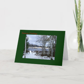Cartão De Festividades Inverno em Wisconsin