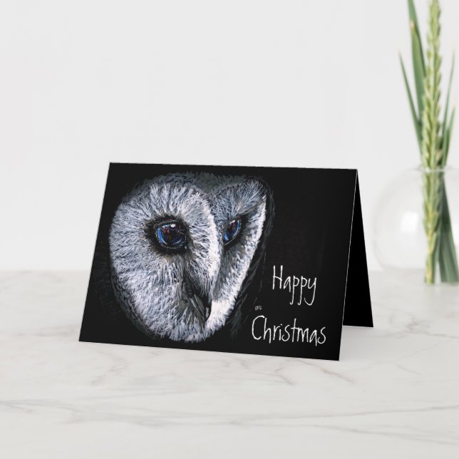 Cartão De Festividades Inverno no texto frontal da Vila (Frente)