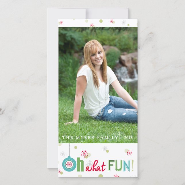 Cartão De Festividades Inverno Whimsso Oh que divertido (Frente)