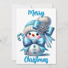 Cartão De Festividades Inverno Whimsy: Uma Saudação Festiva A Neve