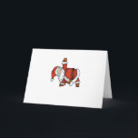 Cartão De Festividades Ioga do papai noel - design do Natal com o papai<br><div class="desc">Este Papai Noel está obtendo pronto para os feriados ao fazer a ioga. Está esticando em uma pose do triangel para ser exato. Este design da ioga do papai noel é o presente perfeito para alguém que ama a ioga. Seu uma ilustração cómico da ioga que faça todos sorrir.</div>