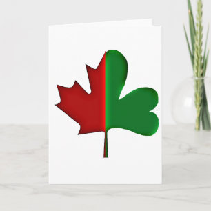 Cartão De Festividades Irish Canadian