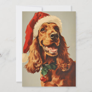 Cartão De Festividades Irish Setter Christmas