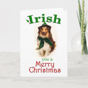 Cartão De Festividades Irish Sheltie Card