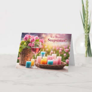 Cartão De Festividades Irmã do Padrasto/Madrasta Feliz Dia das Mães Cheer