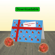 Irmã Natal Santas e robins