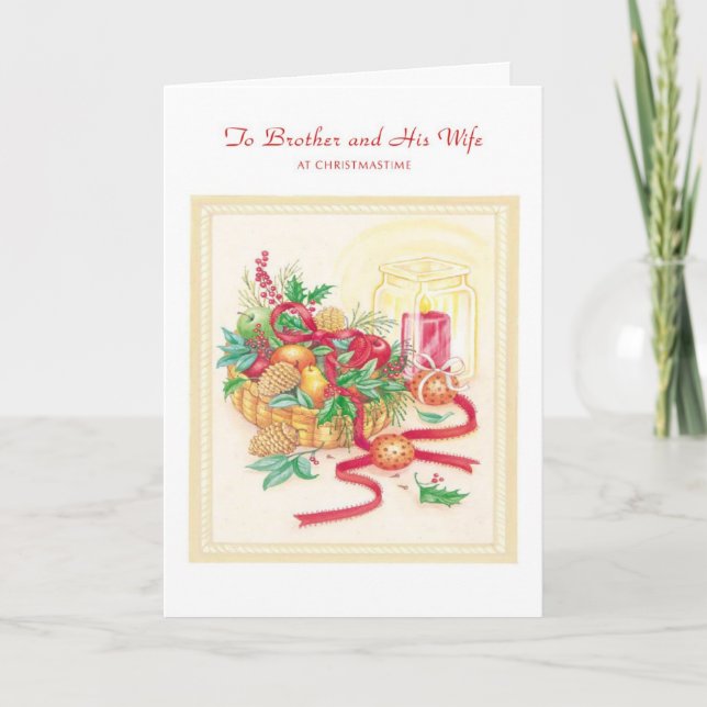 Cartão De Festividades Irmão e sua esposa (Frente)
