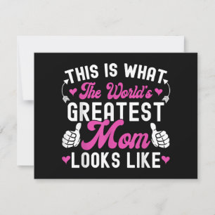 Cartão De Festividades Isto É Como É a Melhor Mãe do Mundo