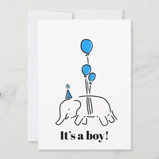 Cartão De Festividades It’s a boy  (Frente)