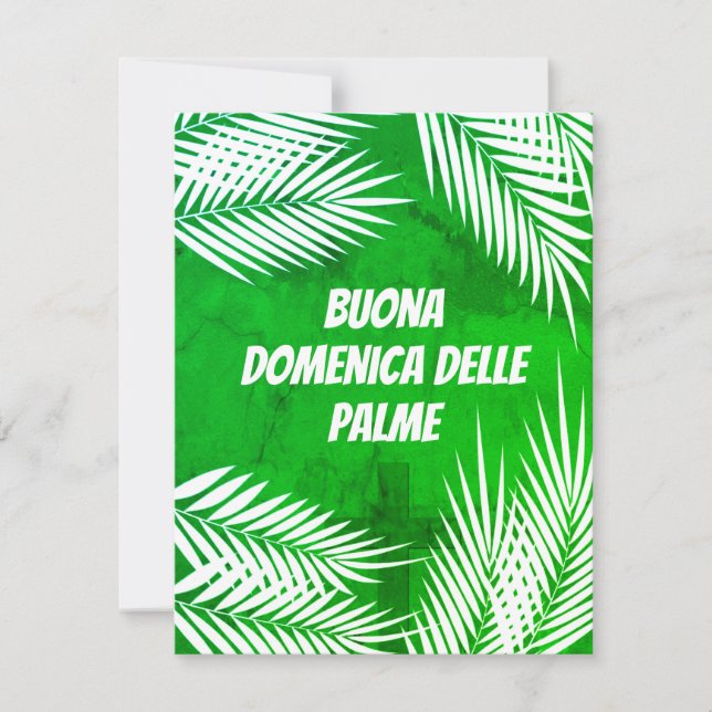 Cartão De Festividades Itália Buona Domenica delle Palme Palm Domingo (Frente)