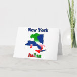 Cartão De Festividades Italiano de New York<br><div class="desc">Italiano de New York. Esta é uma grande maneira de mostrar seu orgulho italiano. Excelente para um t-shirt ou uns t-shirt,  aventais,  botões,  ímãs e mais….  Grande presente para alguns Natal,  aniversários,  dia das mães,  dia dos pais e diário da ocasião especialmente.</div>