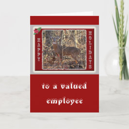 Cartão De Festividades Itens de Feriados Felizes para Veados de Whitetail