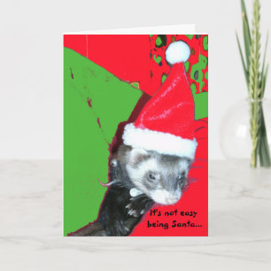 Cartão De Festividades It's Not Easy Being Santa Christmas Card