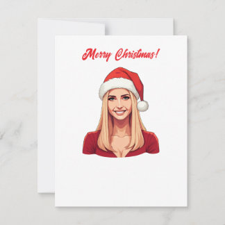 Cartão De Festividades Ivanka Trump Com Papai Noel Feliz Natal