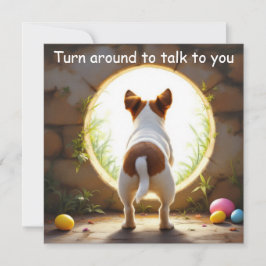 Cartão De Festividades Jack Russell Terrier dog - com o nome da família