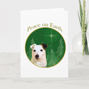 Cartão De Festividades Jack Russell Terrier Paz