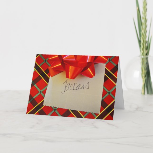 Cartão De Festividades Jackass (Frente)