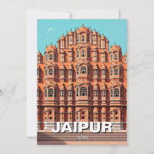 Cartão De Festividades Jaipur Hawa Mahal Souvenir