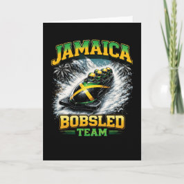 Cartão De Festividades Jamaica Bobsled Team