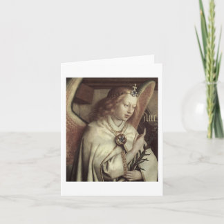 Cartão De Festividades Jan van Eyck Angel, Genter Altar Fine Vintage