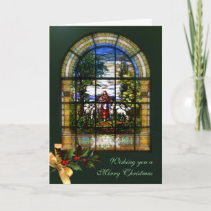 CARTÃO DE FESTIVIDADES JANELA IGREJA - LAMB DE NATAL