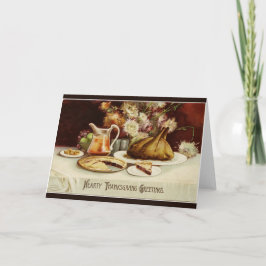 Cartão De Festividades Janto de Ação de Graças do Coração